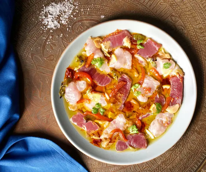 Spicy Moroccan Fish Crudo image