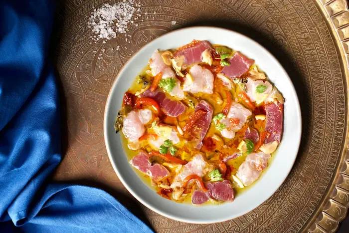 Spicy Moroccan Fish Crudo image