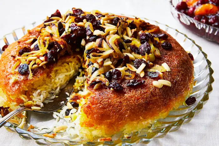 Cranberry Almond Tahdig image