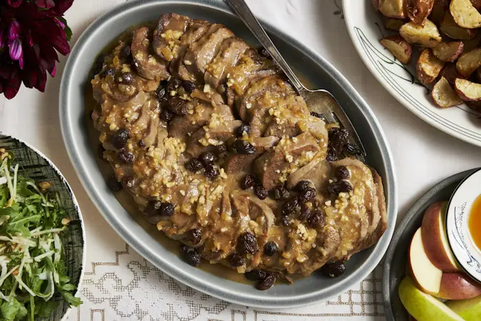 Sweet-And-Sour Tongue with Onions and Raisins image