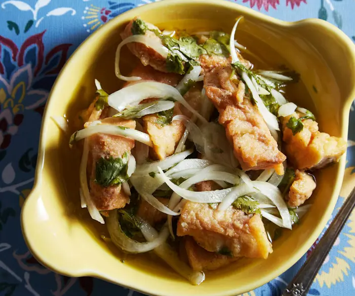 Escabeche de Peixe (Fish Escabeche With Peppers, Cumin, and Cilantro) image